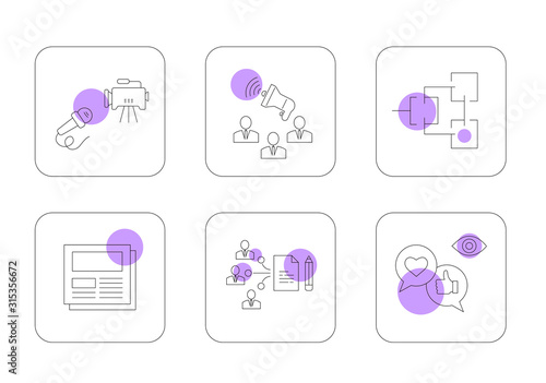 Marketing icons set
