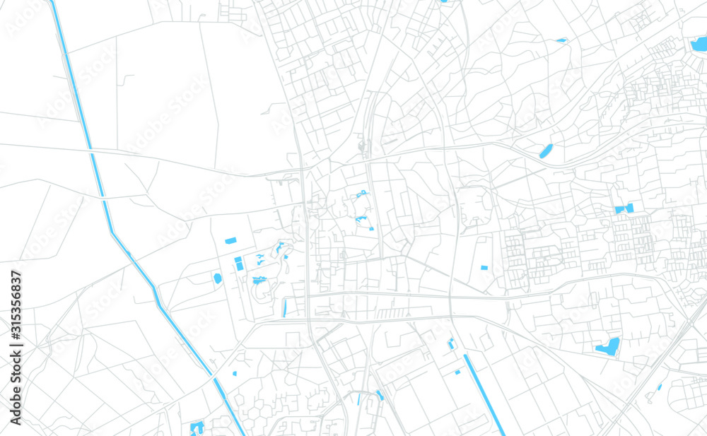 Emmen, Netherlands bright vector map Emmen, Netherlands bright vector map