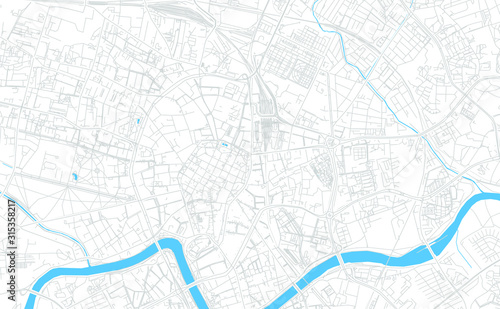Krakow, Poland bright vector map