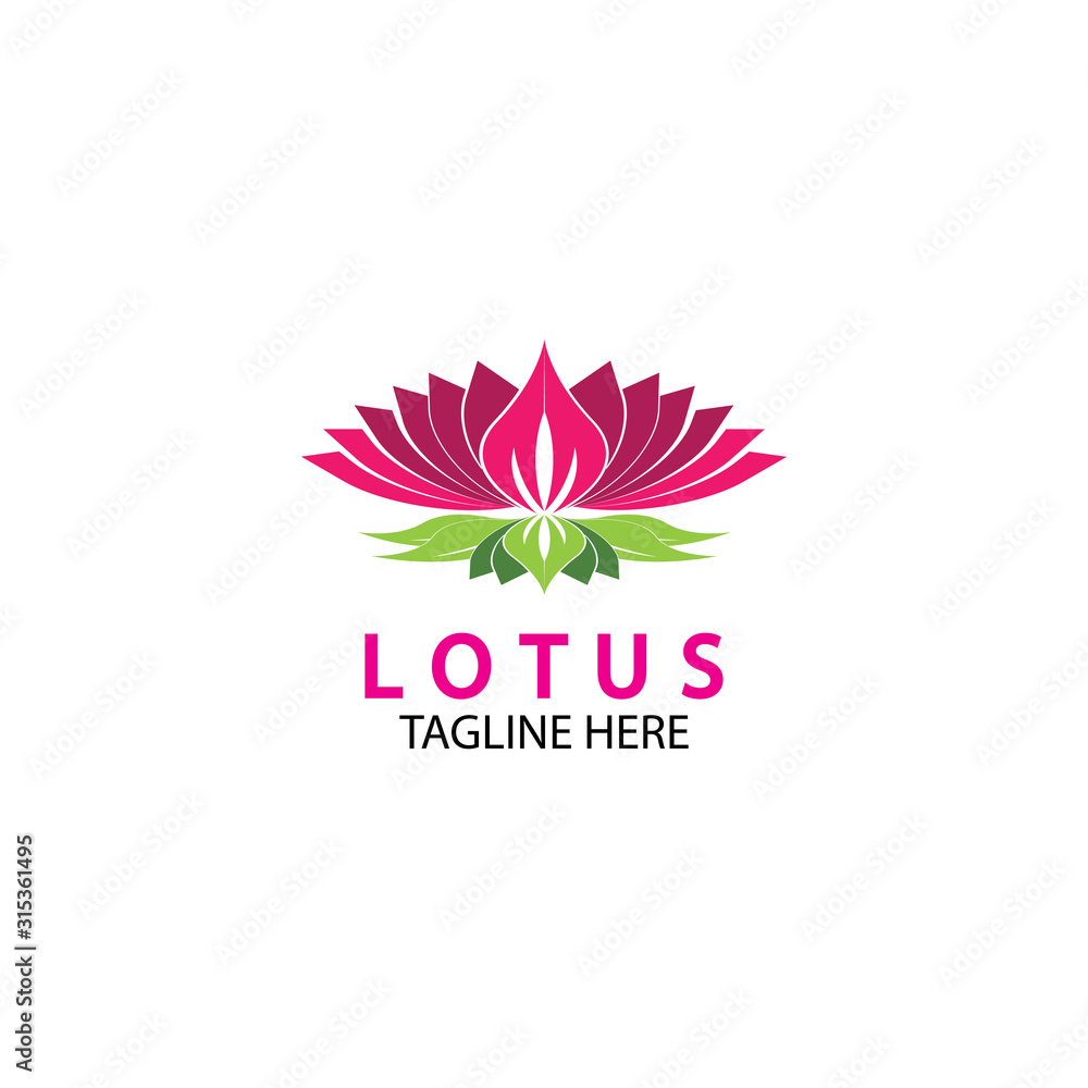 Vector lotus flowers design for spa, yoga class, hotel and resort Vector lotus flowers design for spa, yoga class, hotel and resort