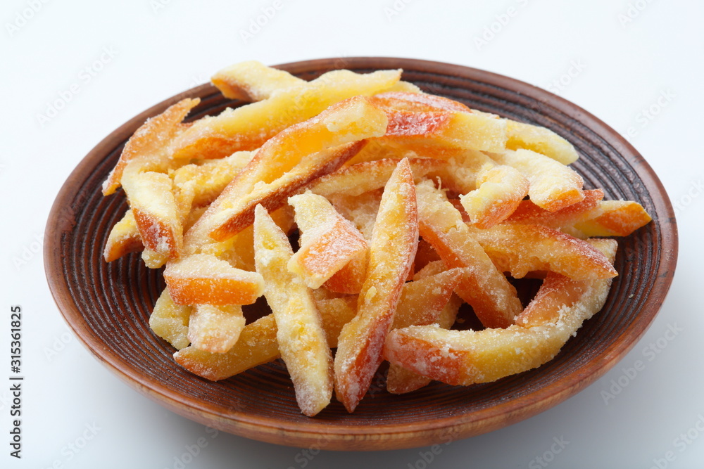 Image of dried orange peel from Thailand Image of dried orange peel from Thailand