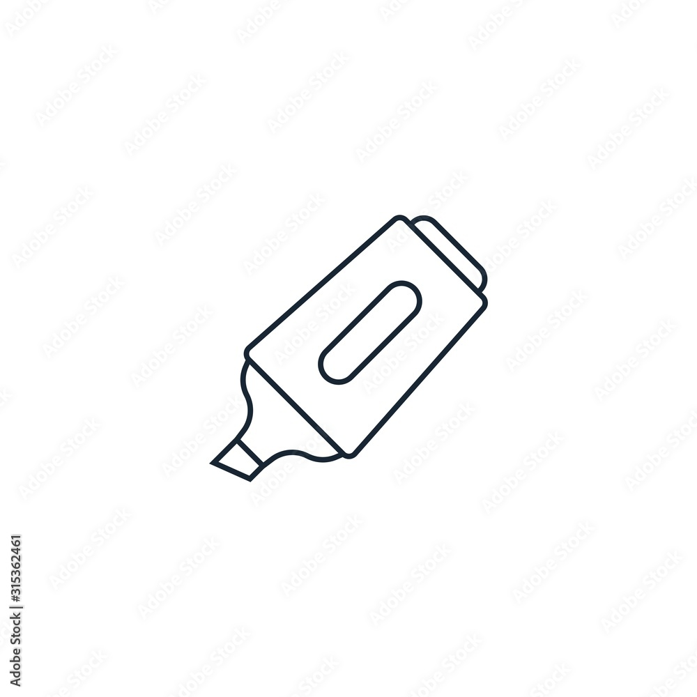 Fototapeta premium Marker creative icon. From Stationery icons collection. Isolated Marker sign on white background