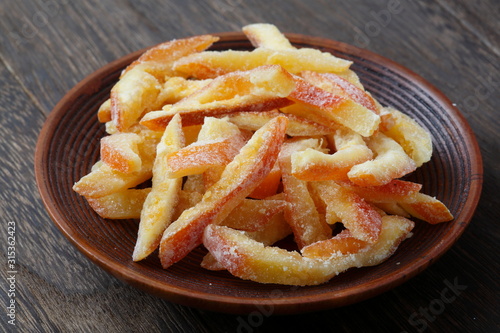  Image of dried orange peel from Thailand