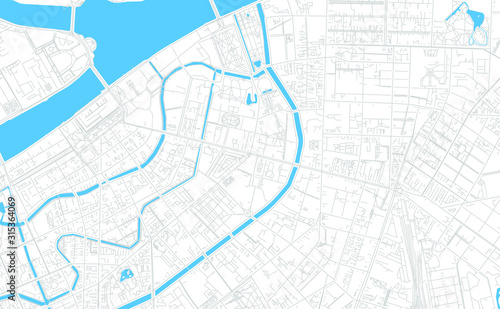 Saint Petersburg, Russia bright vector map
