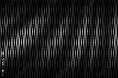black wave metallic mesh. metal background and texture. © Metallic Citizen