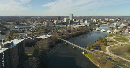 Wallpaper Mural South Bend Indiana Aerial 4k Footage Clip 2 Torontodigital.ca