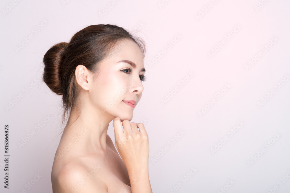 Studio beauty shot woman. Studio beauty shot woman.