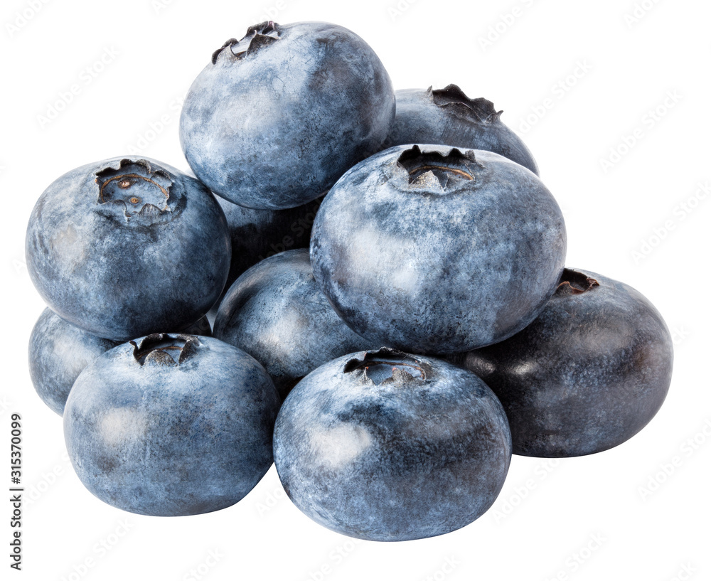 Blueberries isolated on white background with clipping path Blueberries isolated on white background with clipping path