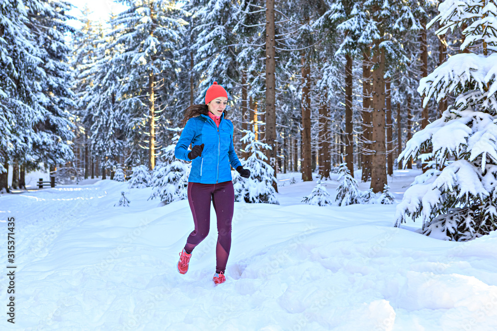 winter jogging