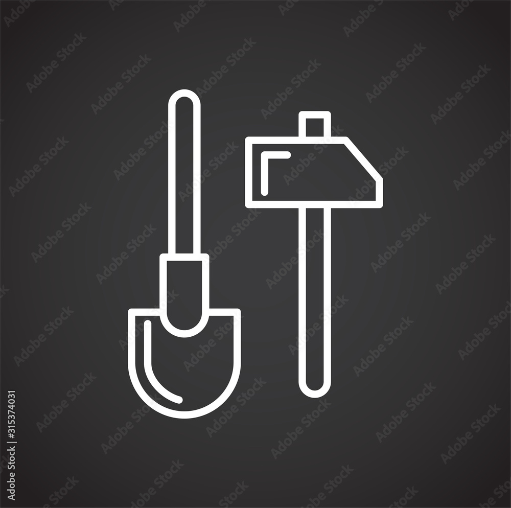 Construction related outline icon on background for graphic and web design. Creative illustration concept symbol for web or mobile app Construction related outline icon on background for graphic and web design. Creative illustration concept symbol for web or mobile app