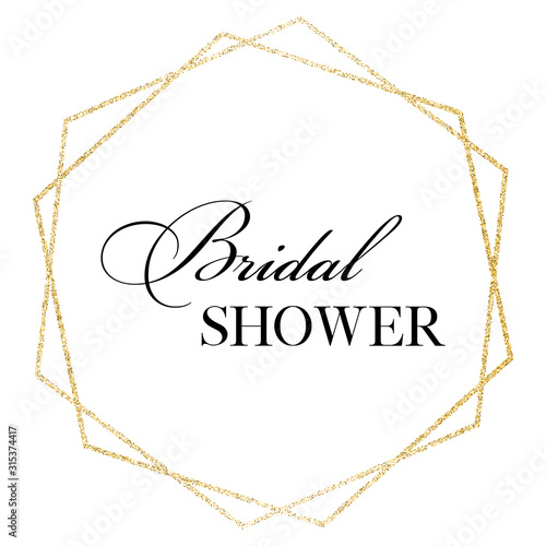Wedding, bachelorette party, hen party or bridal shower hand written calligraphy card, banner or poster graphic design lettering vector element. 