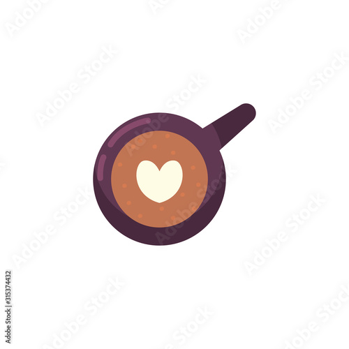 Isolated coffee mug vector design