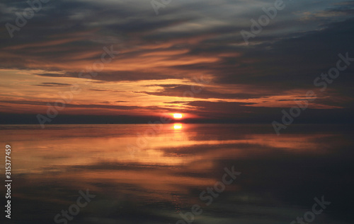 sunset over the sea © Serge