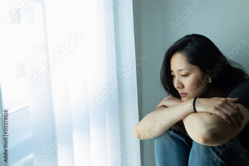 panic attacks alone young woman sad fear stressful depressed emotion.crying begging help.stop abusing domestic violence person with health anxiety people bad frustrated exhausted feeling down