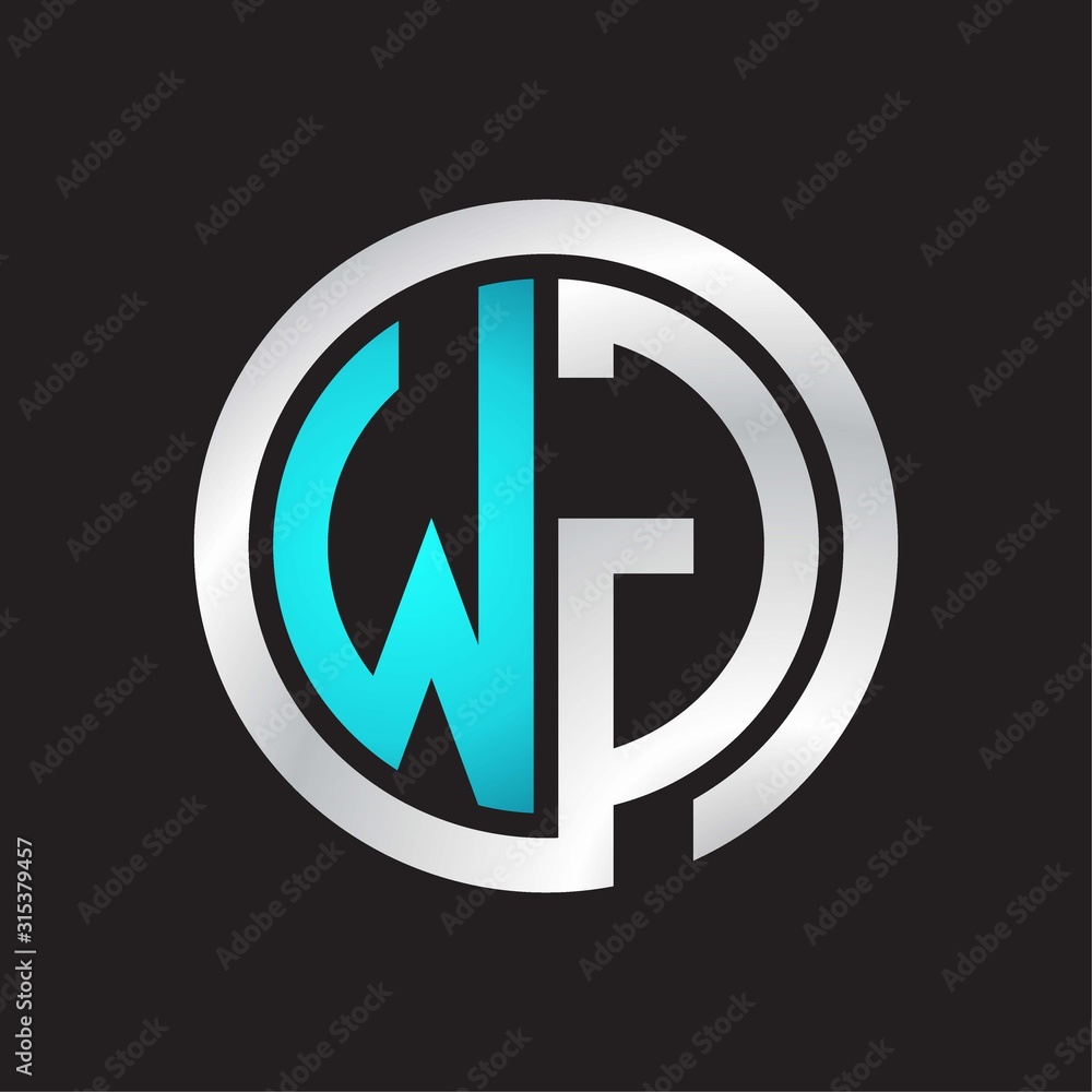 WG Initial logo linked circle monogram WG Initial logo linked circle monogram