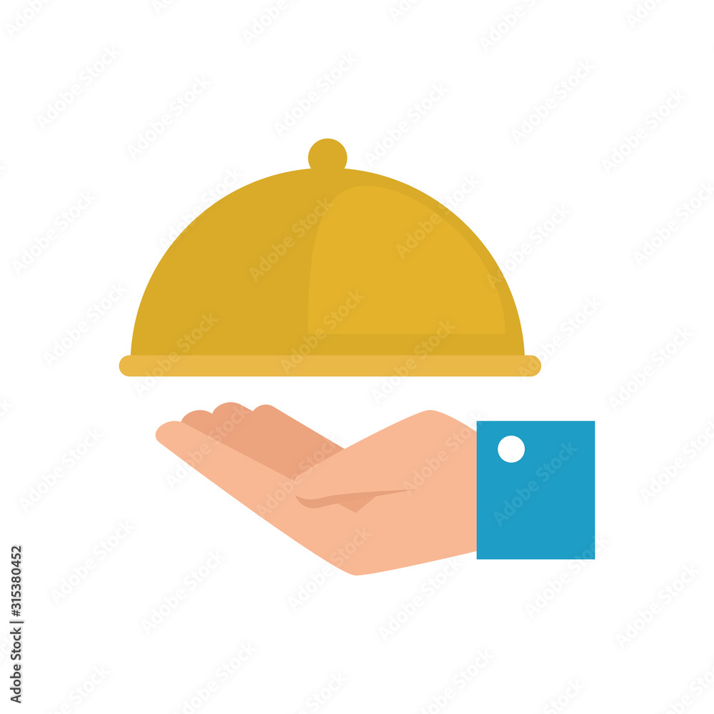 Fototapeta premium Hotel food service icon design of travel reception room resort accommodation motel lobby and vacation theme Vector illustration