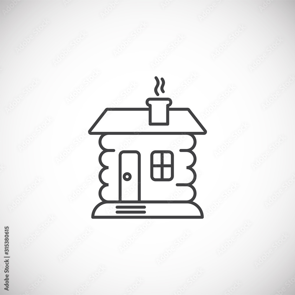 Winter related icon on background for graphic and web design. Simple illustration. Internet concept symbol for website button or mobile app