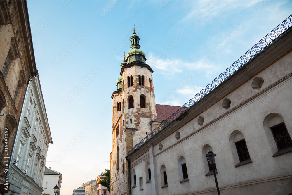 St. Andrew's Church at Old Town district in Krakow, Poland