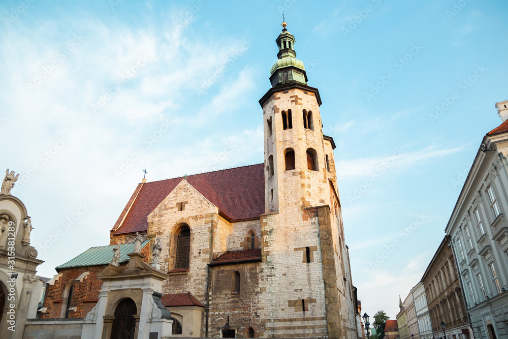 St. Andrew's Church at Old Town district in Krakow, Poland