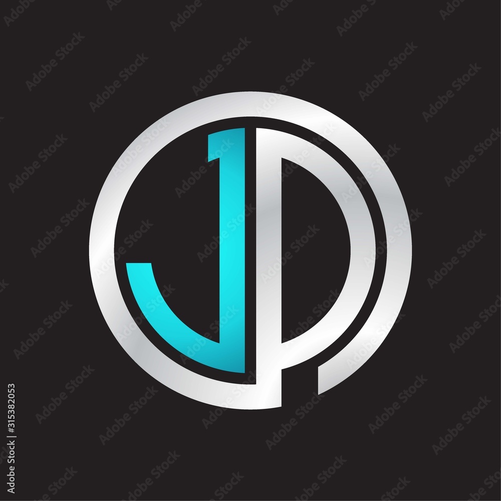 JD Initial logo linked circle monogram JD Initial logo linked circle monogram
