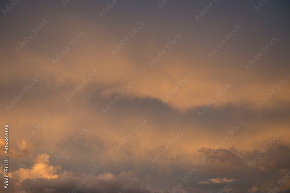 background of vlouds above the ocean