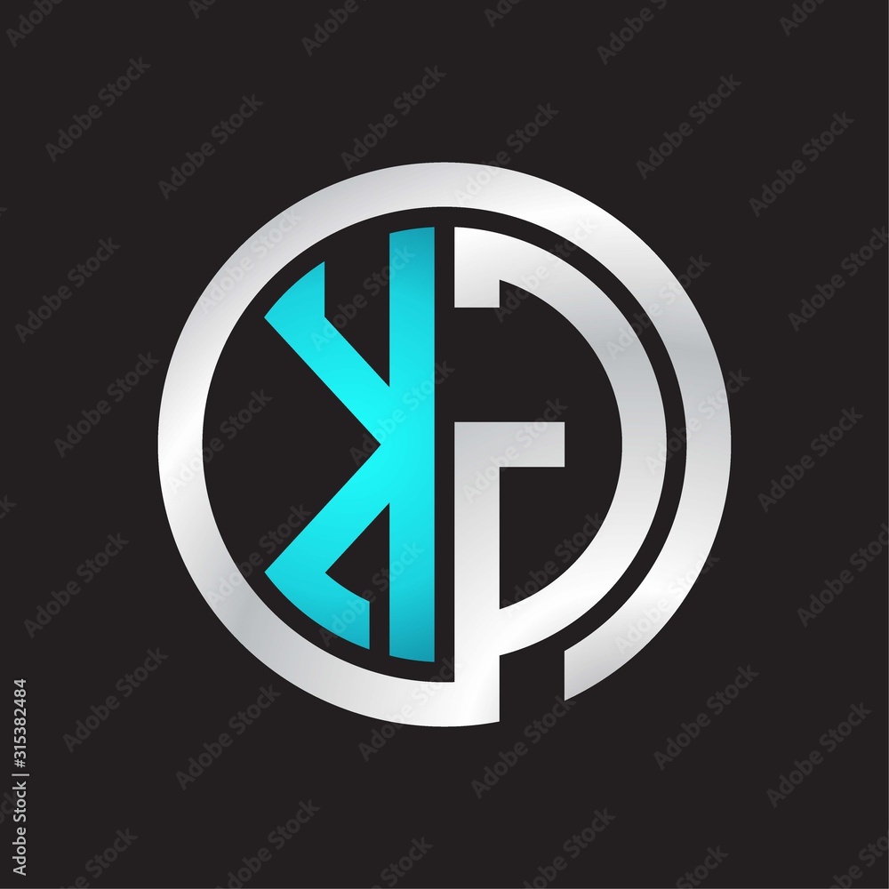 KG Initial logo linked circle monogram KG Initial logo linked circle monogram