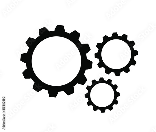 Mechanism icon vector . Vector illustration