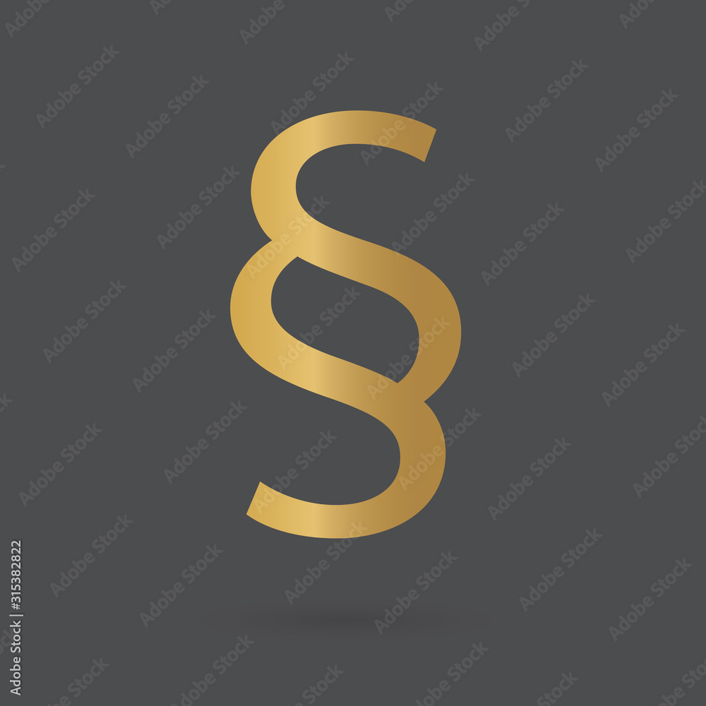 golden paragraph symbol- vector illustration golden paragraph symbol- vector illustration