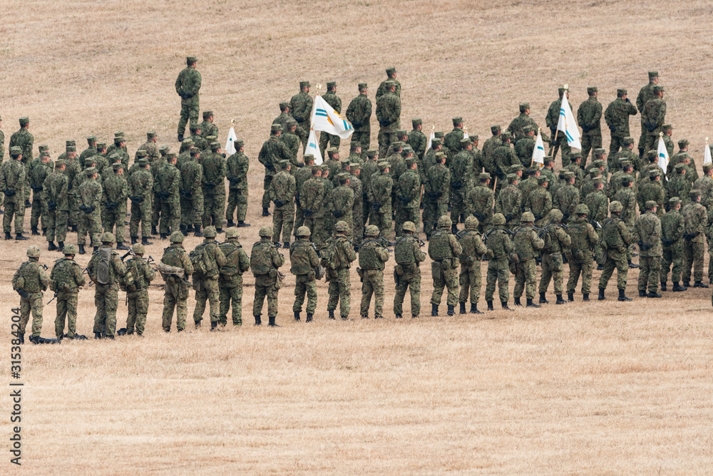 陸上自衛隊の自衛官 Stock Photo Adobe Stock