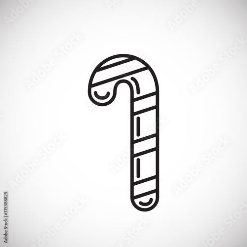 Wallpaper Mural Christmas related toy icon outline on background for graphic and web design. Creative illustration concept symbol for web or mobile app Torontodigital.ca