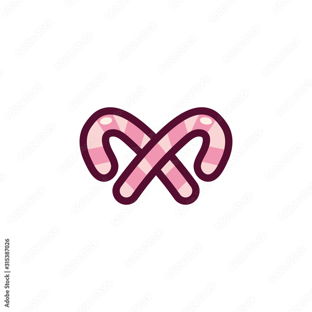 Isolated sweet candies vector design Isolated sweet candies vector design