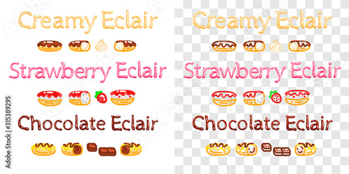 Logo eclair classic, berry, choco