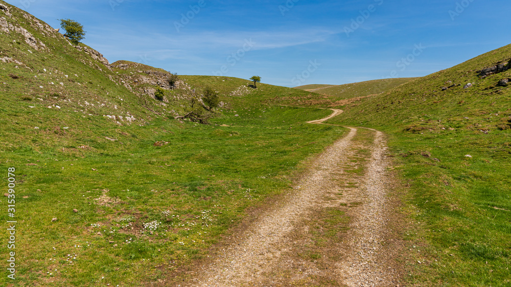 Fototapeta premium Yorkshire Dales landscape near Skyreholme, North Yorkshire, England, UK