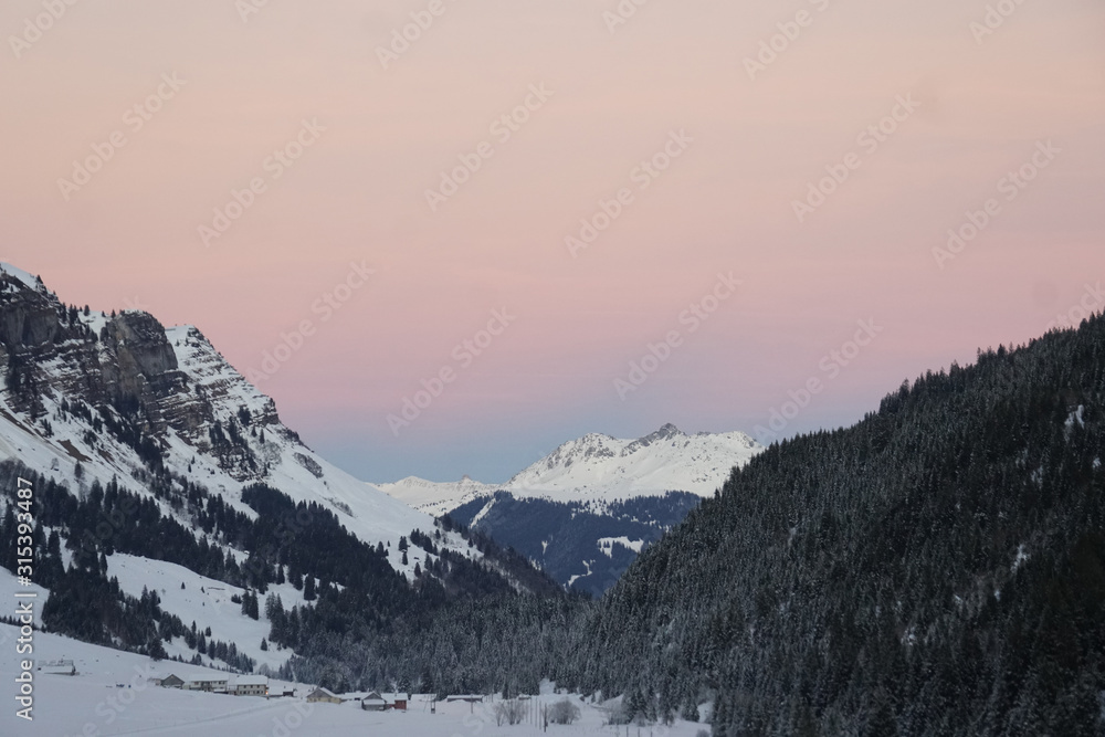 Abendstimmung im Urnerboden Abendstimmung im Urnerboden
