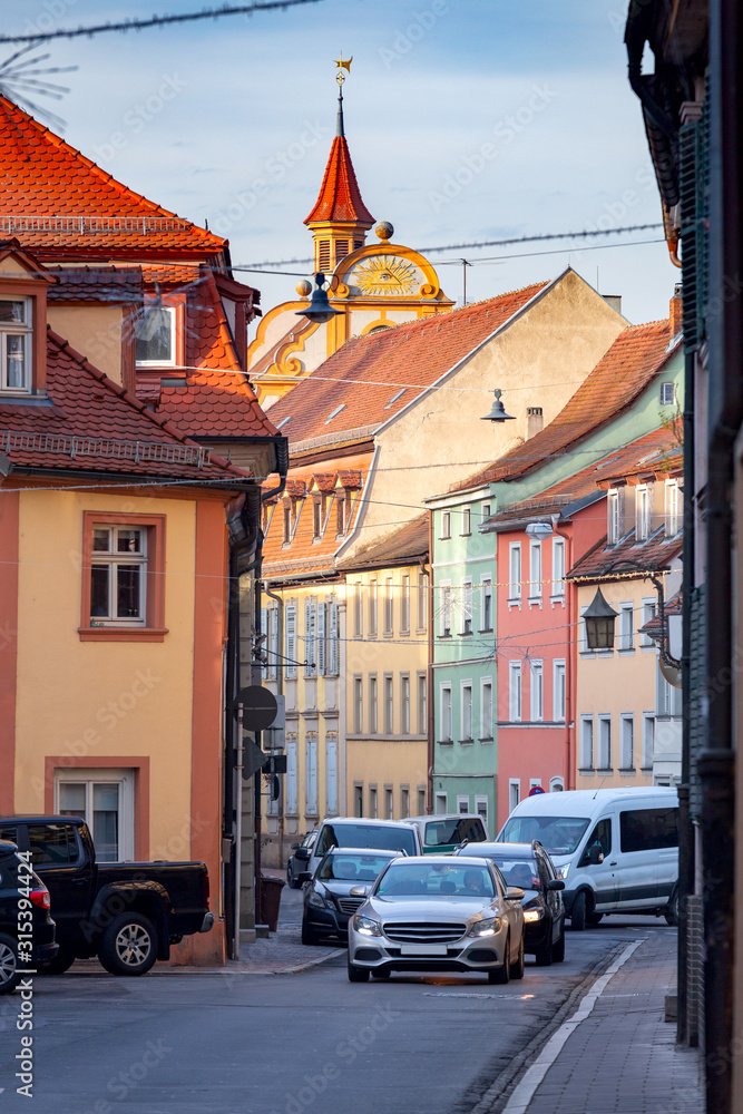 Fototapeta premium Bamberg. Old city street.