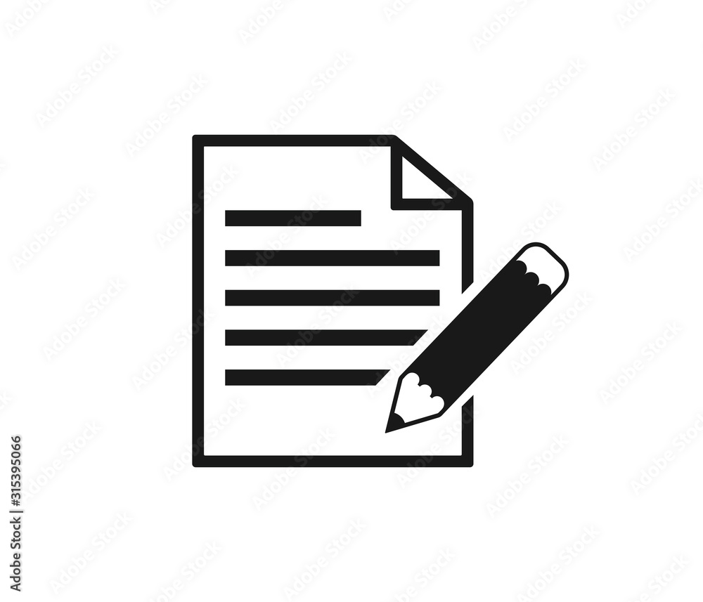 Article writer icon vector Article writer icon vector