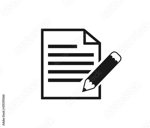 Article writer icon vector