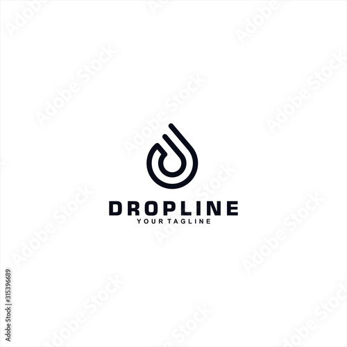 Drop Water Logo design template idea
