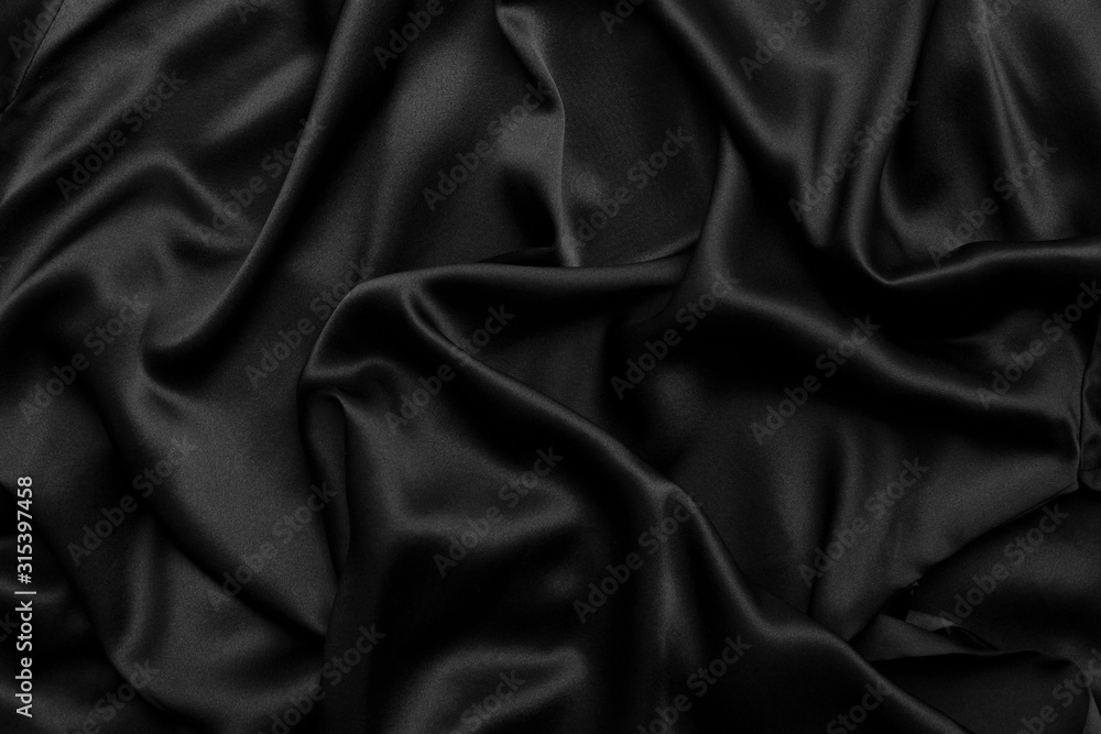 Fototapeta premium black silk texture or background