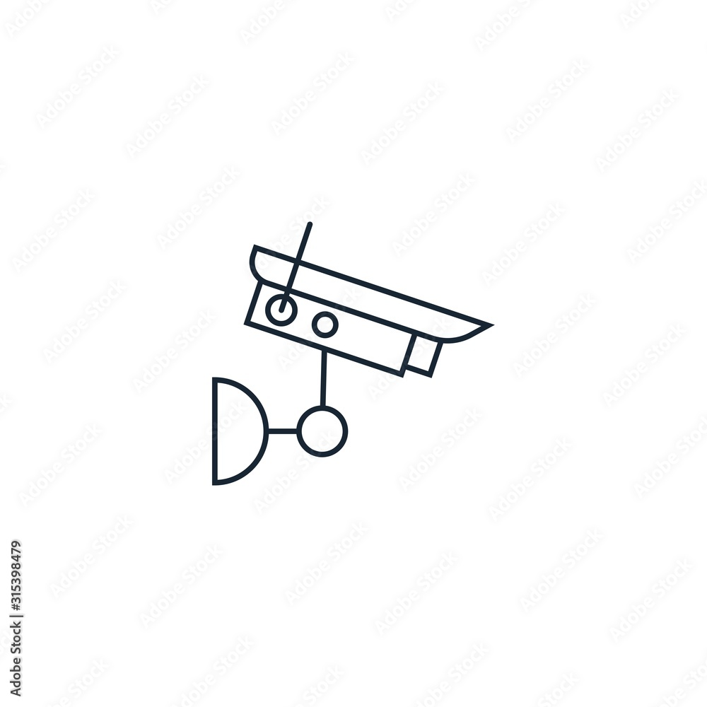 security camera creative icon. From Casino icons collection. Isolated security camera sign on white background