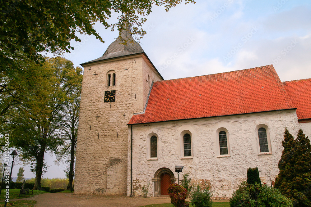 historic stone church in Bosau