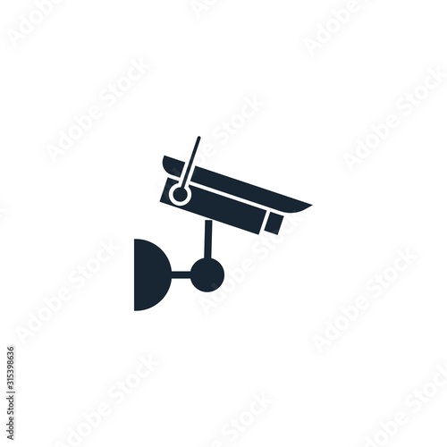 security camera creative icon. From Casino icons collection. Isolated security camera sign on white background