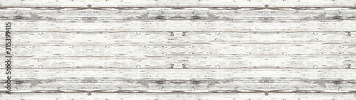 old white painted exfoliate rustic bright light wooden texture - wood background shabby panorama banner long