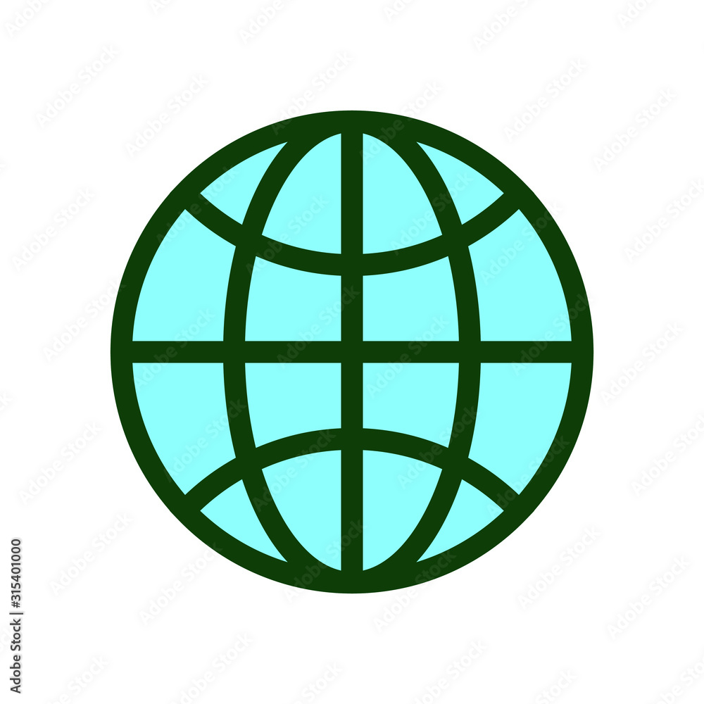 Globe symbol vector Globe symbol vector