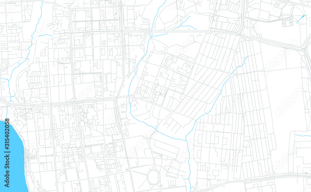 Izhevsk, Russia bright vector map
