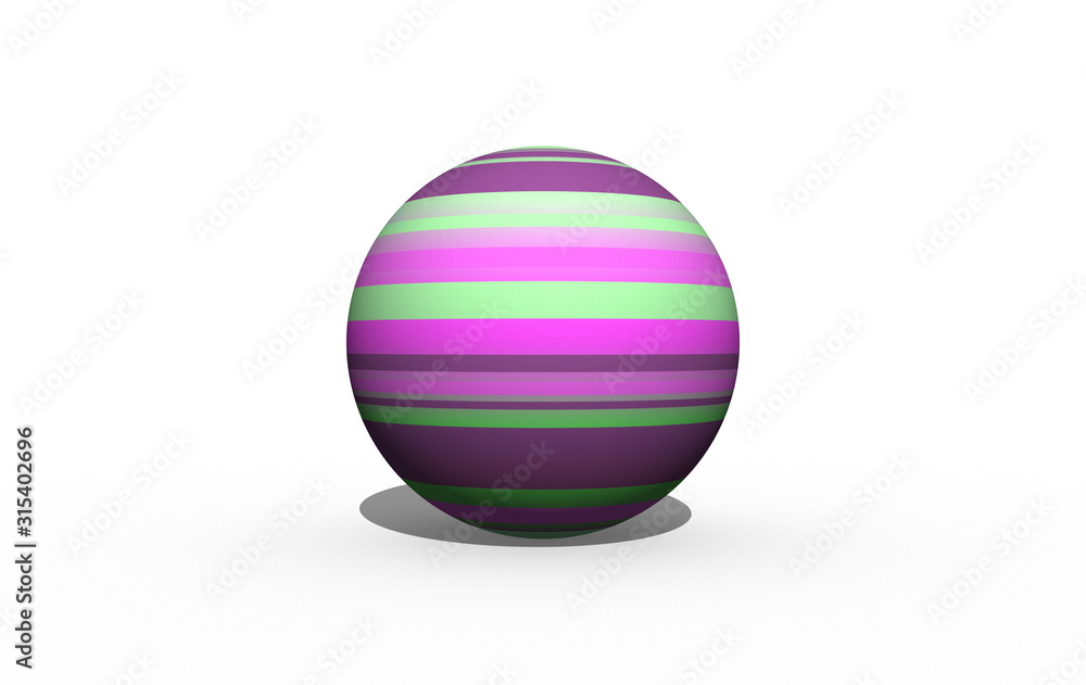 colorful ball isolated on white background