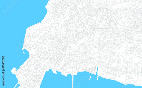 Vladivostok, Russia bright vector map