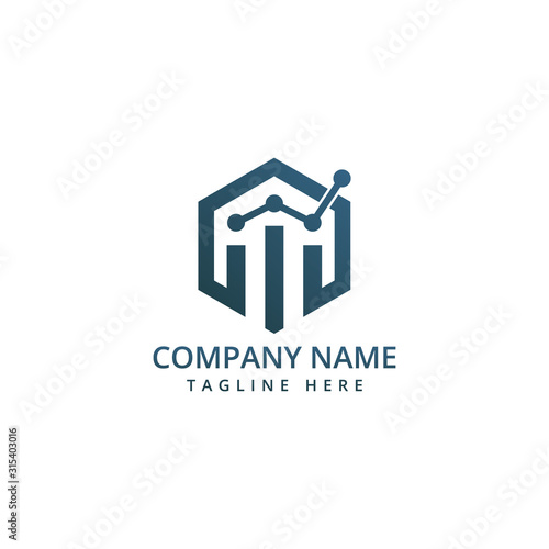 Business, financial and investment vector logo design