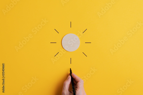 Conceptual image of positivity and optimism