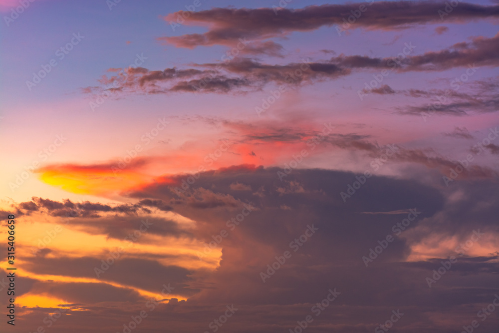 Low Angle View Of Dramatic Sky During Sunset